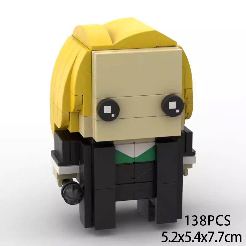 lucius malfoy brickheadz moc building set | harry potter | compatible with lego - 4