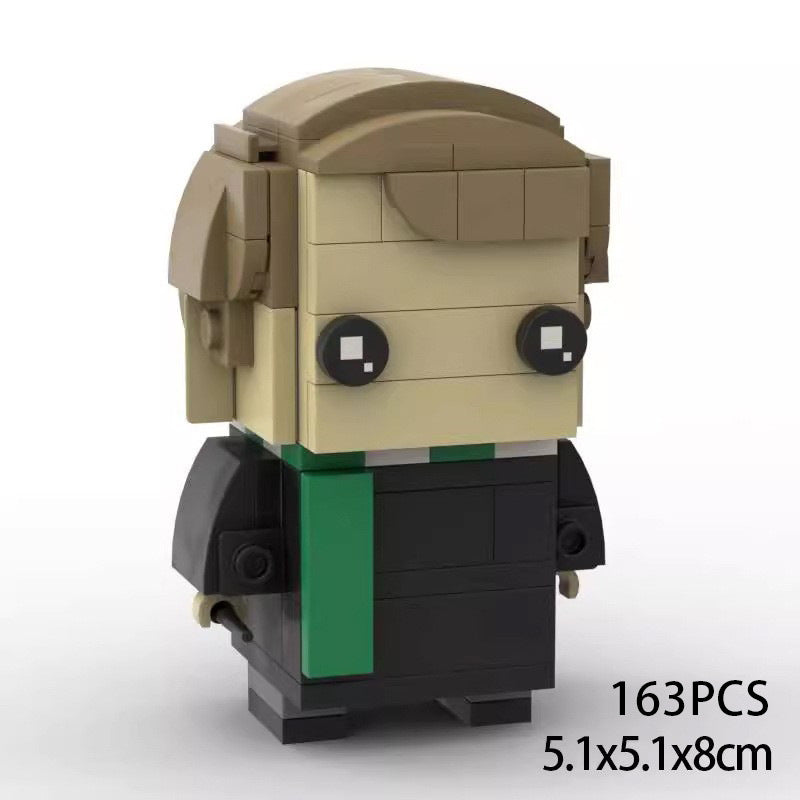 lucius malfoy brickheadz moc building set | harry potter | compatible with lego - 6