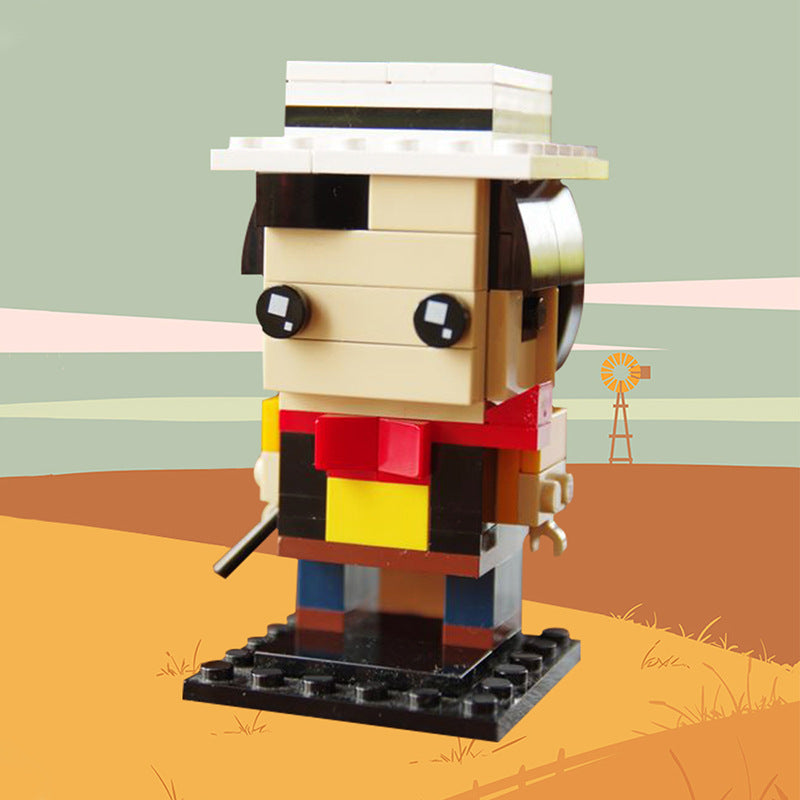 lucky luke brickheadz | moc-49594 - 3
