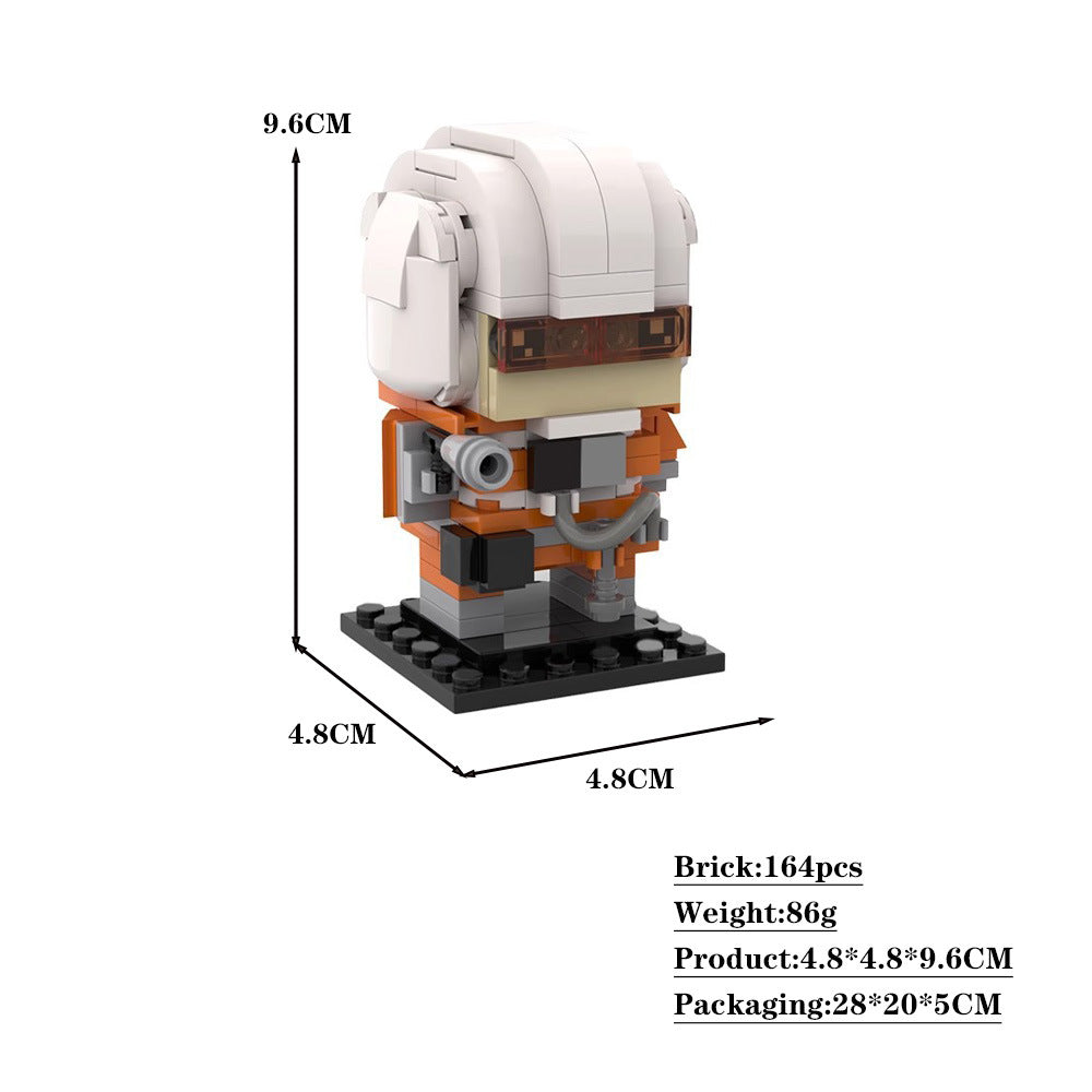 luke sky walker snowspeeder outfit brickheadz | moc-35893 - 2