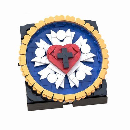 Luther Rose Emblem MOC Building Kit | Historical Decorative Art Display - 1