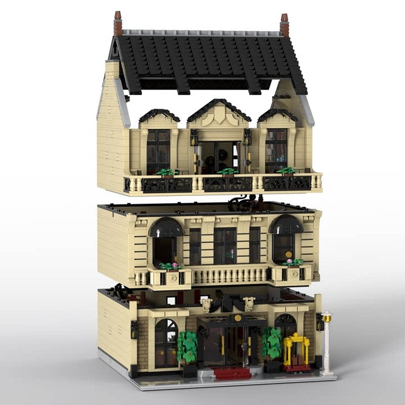 Luxury Modular Hotel MOC Building Kit - 3