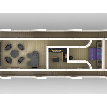 Luxury Super Yacht Building Kit | LEGO-Compatible MOC - 4