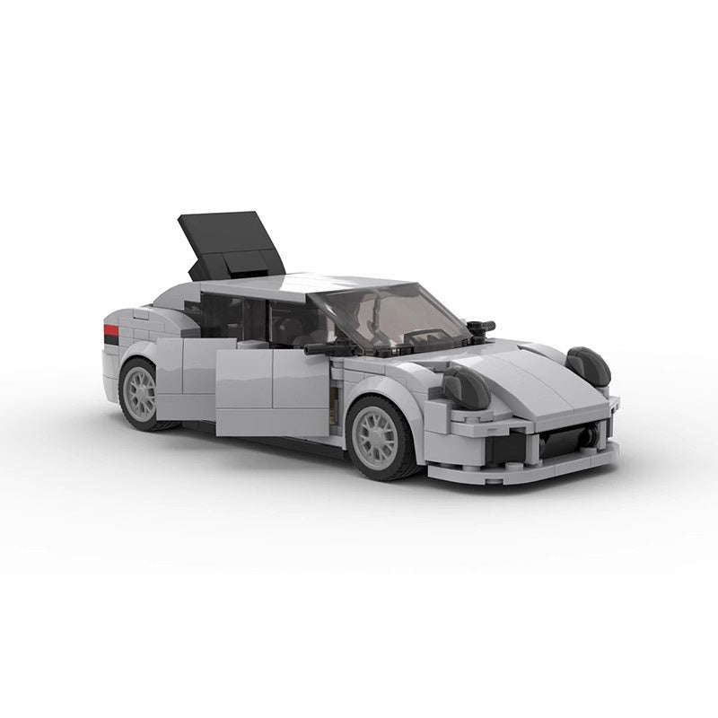 Luxury Twin Turbo S 4-Door Saloon Sports Car Building Kit | LEGO-Compatible MOC - 1