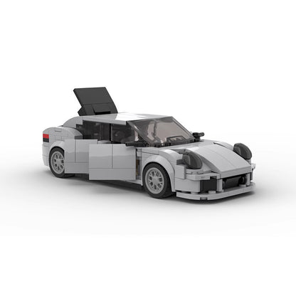 Luxury Twin Turbo S 4-Door Saloon Sports Car Building Kit | LEGO-Compatible MOC - 1