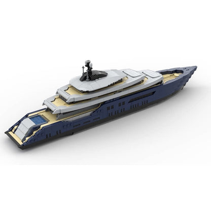 Luxury Yacht MOC Building Kit | Modern Civilian Ship Model - 2