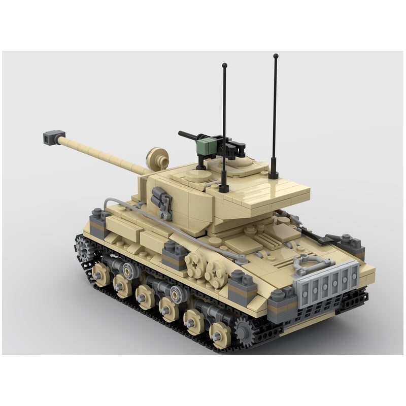 M-51 Super Sherman Medium Tank MOC Building Kit - 4