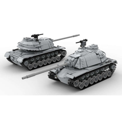 M103 Heavy Tank MOC Building Kit | 1:38 Scale Armored Vehicle Model - 3