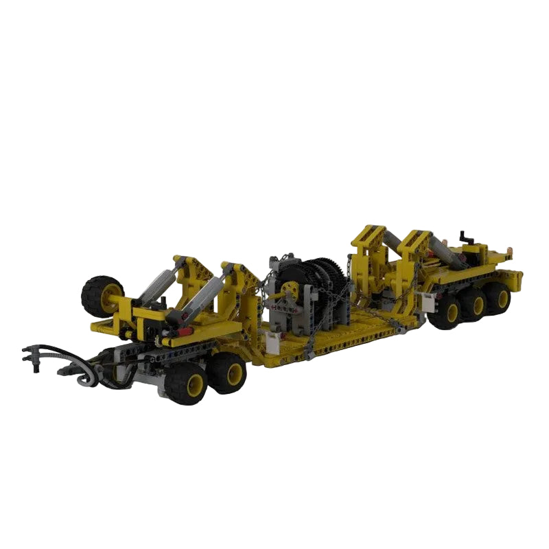 M1070 Civil-Version Tractor with Heavy Duty Trailer Building Kit | LEGO-Compatible MOC - 2
