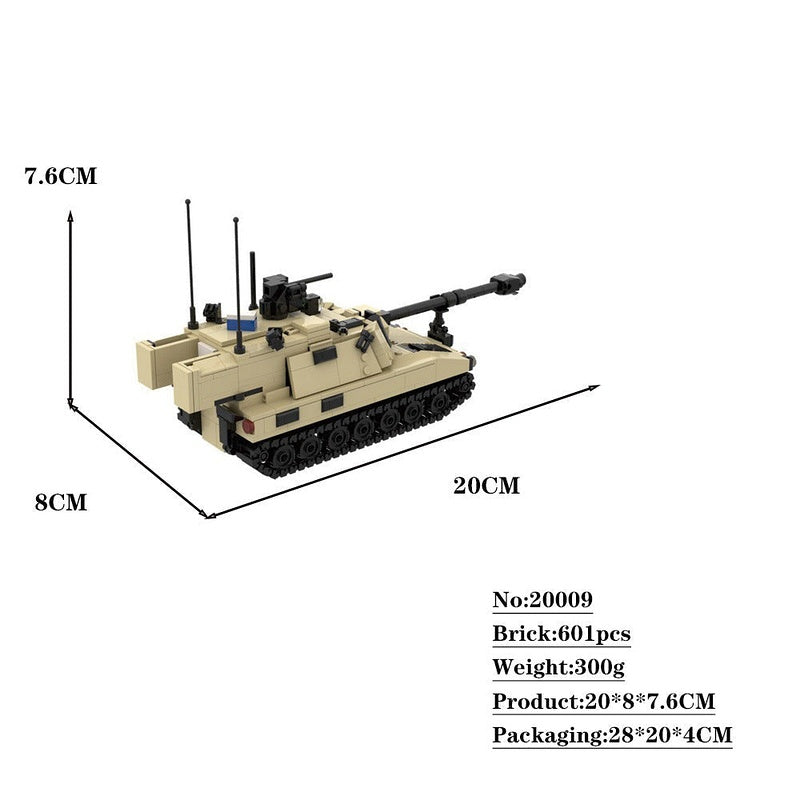 M109 Paladin Self-Propelled Howitzer MOC Building Kit - Modern Artillery Model - 5
