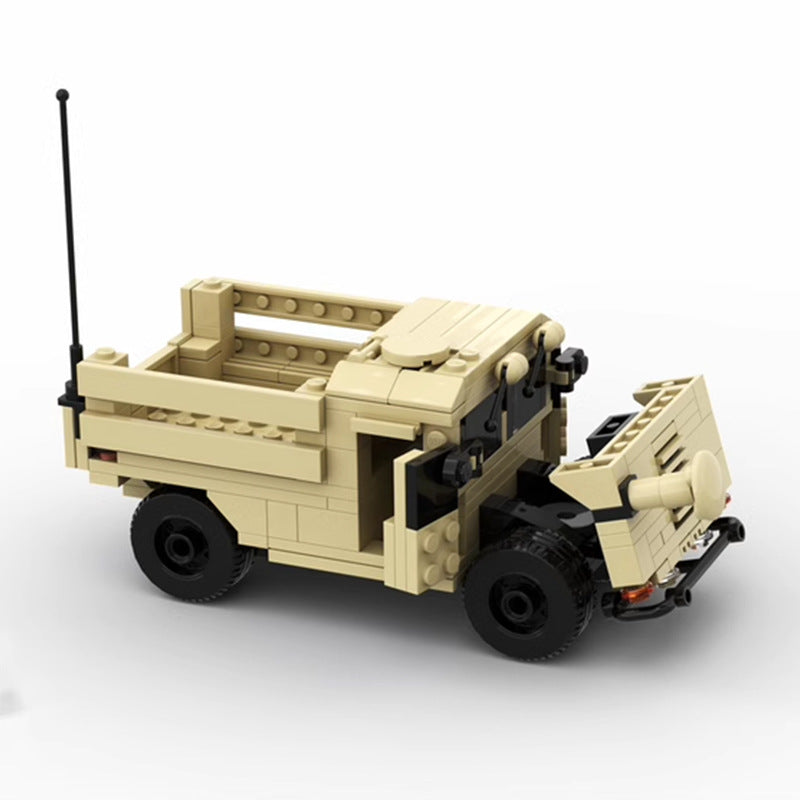 m1123 hmmwv humvee building set | cargo troop carrier vehicles | moc-74023 - 2