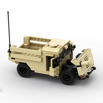 m1123 hmmwv humvee building set | cargo troop carrier vehicles | moc-74023 - 2
