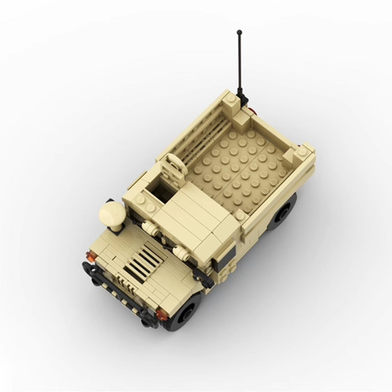 m1123 hmmwv humvee building set | cargo troop carrier vehicles | moc-74023 - 4