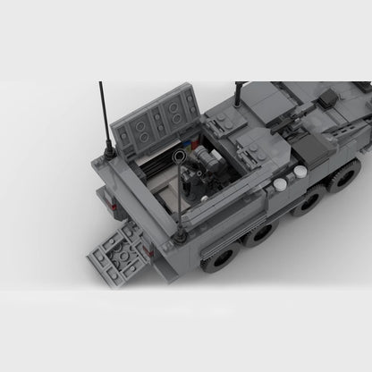 M1252 Mortar Carrier Armored Vehicle Building Kit | LEGO-Compatible MOC - 4