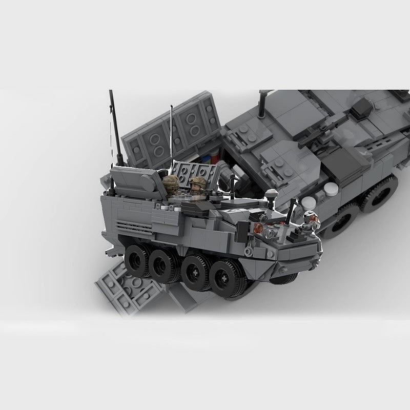 M1252 Mortar Carrier MOC Armored Vehicle Building Kit | Tactical MRAP Model - 4
