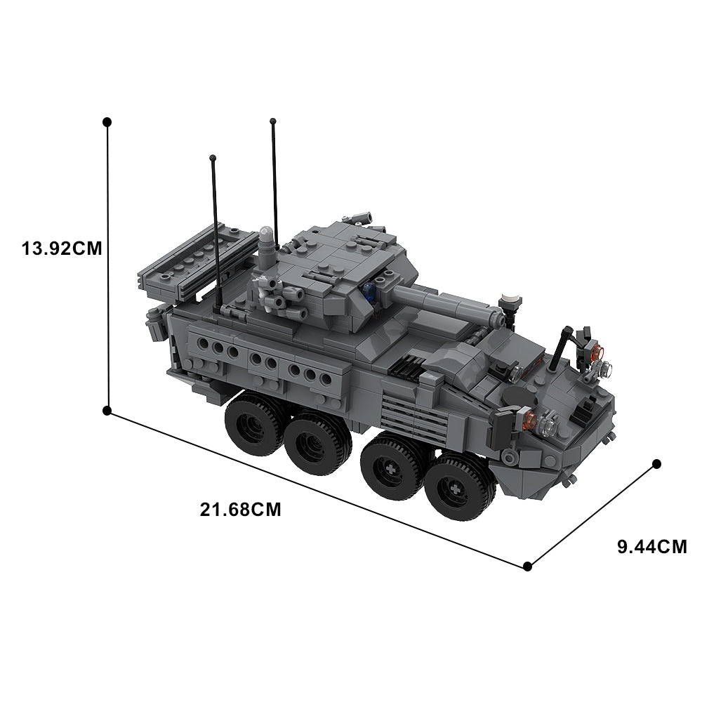 m1296 stryker icvv-d building set | 1:35th scale | moc-146076 - 4