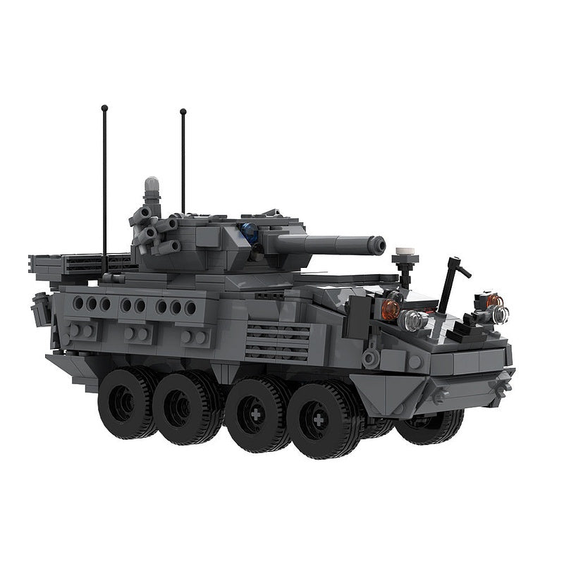 M1296 Stryker ICVV-D MOC Building Kit | 1:35 Armored Vehicle Model - 4