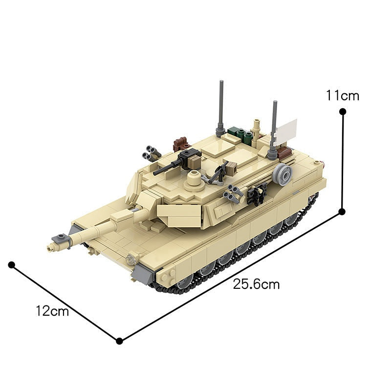 M1A2 Abrams Interior MOC Main Battle Tank Building Kit 972PCS Model - 5