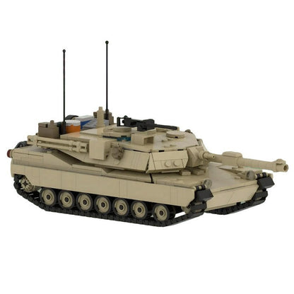 M1A2 Abrams Interior MOC Main Battle Tank Building Kit 972PCS Model - 8