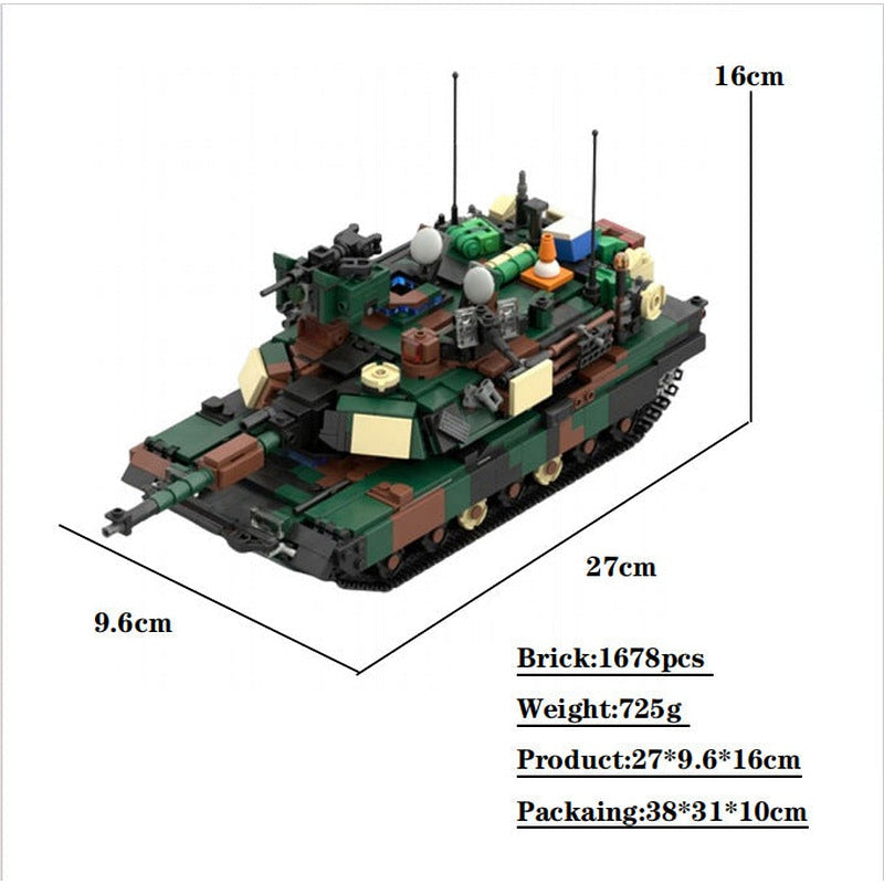 M1A2 Abrams SEP V2 MOC Building Kit | Modern Main Battle Tank - 4