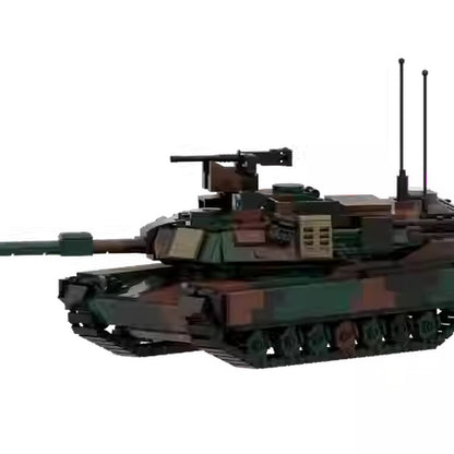 M1A2 Abrams Woodland Main Battle Tank MOC Building Kit - 2