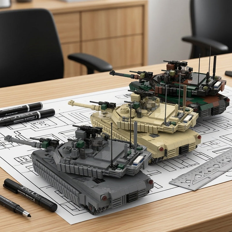 M1A2 SEP V2 Main Battle Tank MOC Building Kit - 2