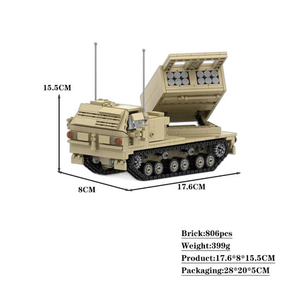 m270 multiple launch rocket system building set | moc-39659 - 2