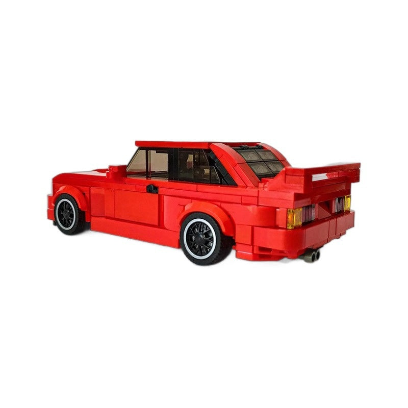 M3 E30 Retro 1980s Sports Car Building Kit | 8-wide | LEGO-Compatible MOC - 4