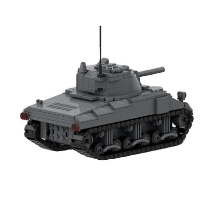 M4 Sherman WWII Tank MOC Building Kit for Military Model Collectors - 1