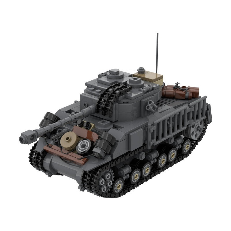 M4A3E8 76 W HVSS Tank MOC Building Kit | WWII Medium Tank Model - 1
