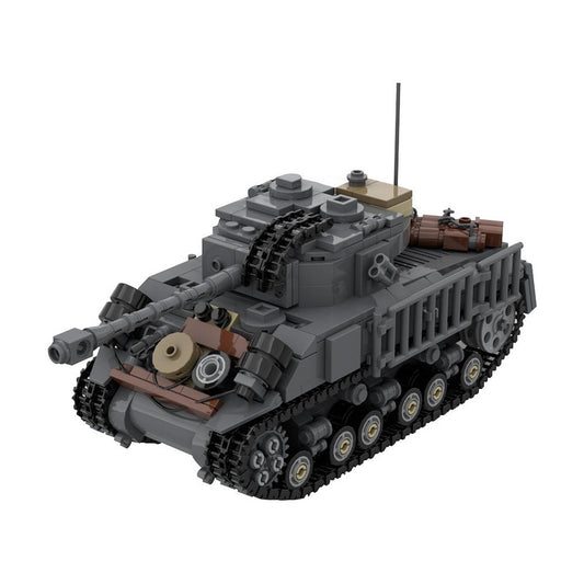 M4A3E8 76 W HVSS Tank MOC Building Kit | WWII Medium Tank Model - 1