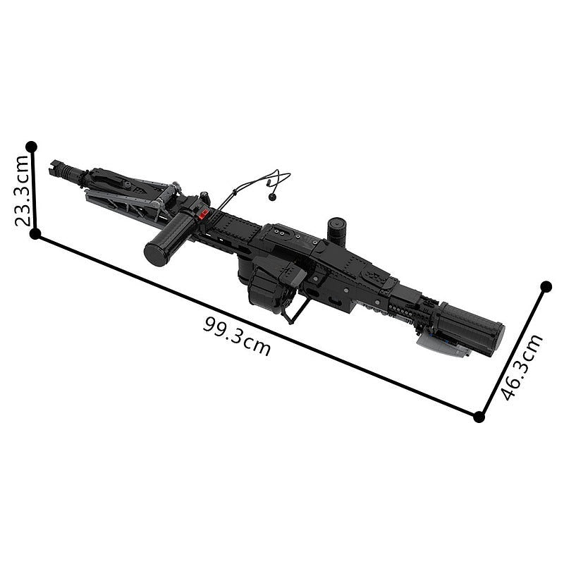 M56 Sci-Fi Smartgun Heavy Machine Building Kit - 7