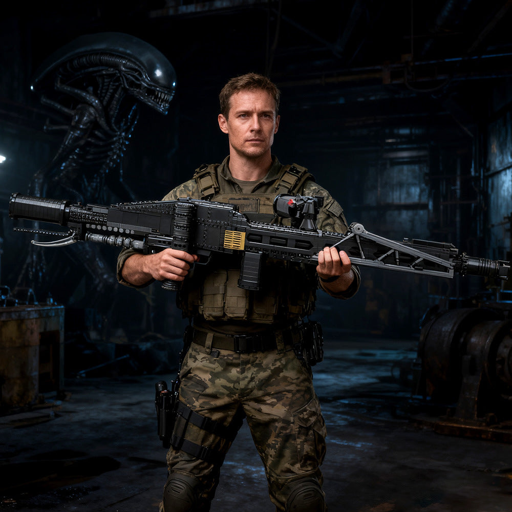 m56 smartgun building kit | aliens | lego compatible moc - 5