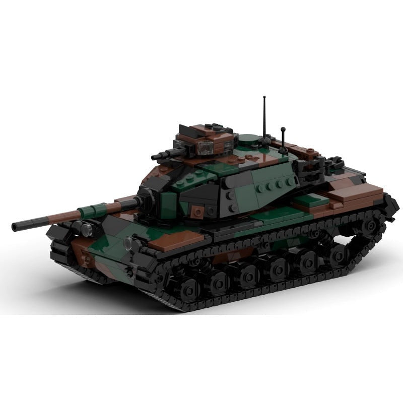 M60 Woodland Main Battle Tank MOC Building Kit | Military Armored Model - 2