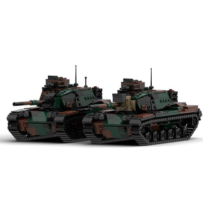 M60 Woodland Tank Building Blocks | MOC-165695 - 4