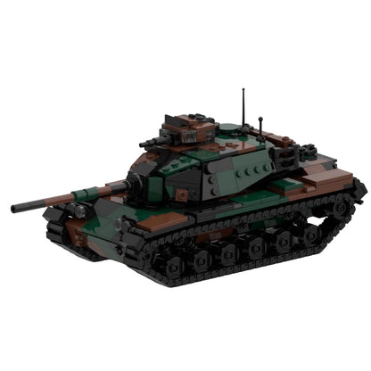 M60 Woodland Tank Building Kit | Military MOC Compatible with LEGO | 726 PCS - 1