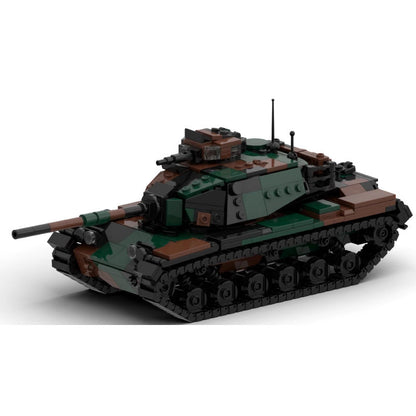 M60 Woodland Tank Building Kit | Military MOC Compatible with LEGO | 726 PCS - 2