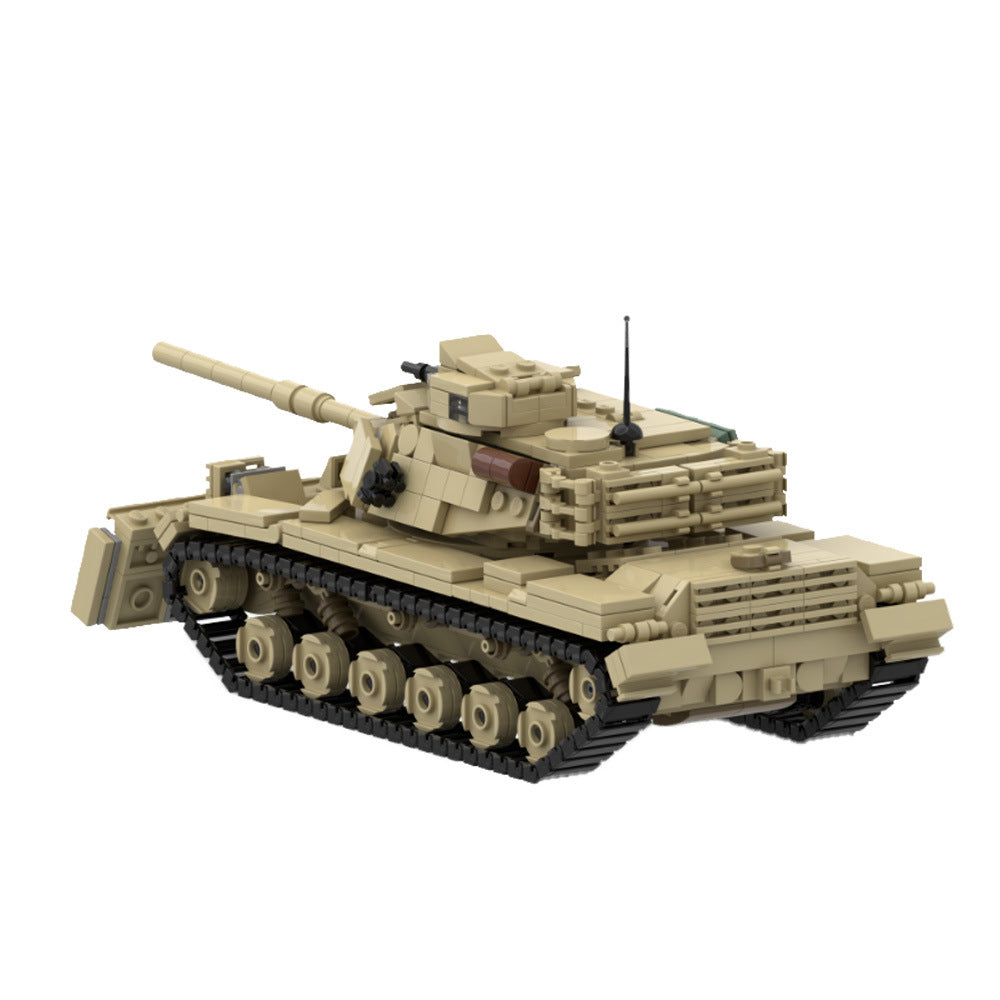 M60A1 w/ Dozer Building Kit | LEGO-Compatible MOC - 3