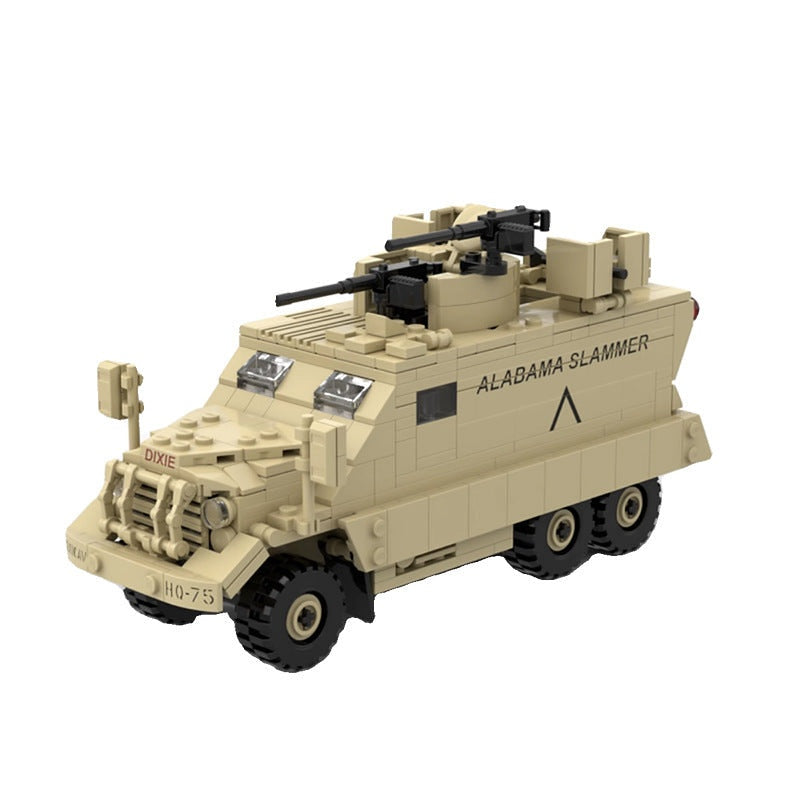 M818 Gun-Truck MOC Building Kit | Tactical Military Vehicle Model - 1
