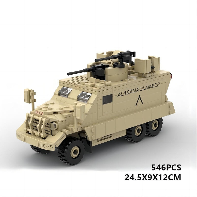 M818 Gun-Truck MOC Building Kit | Tactical Military Vehicle Model - 6