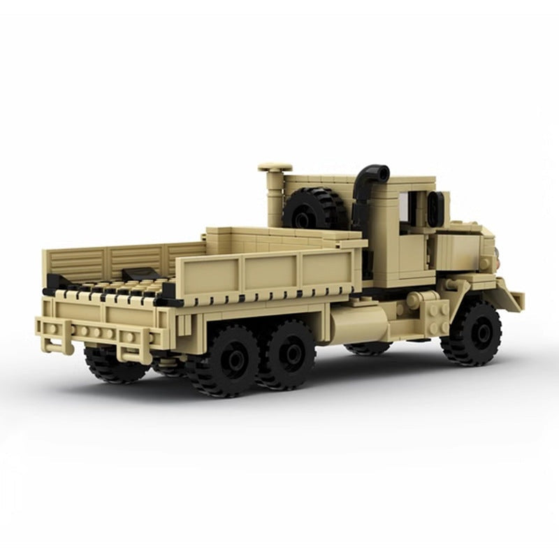 M939 Cargo Truck MOC Building Kit | 6x6 Military Transport Vehicle - 3