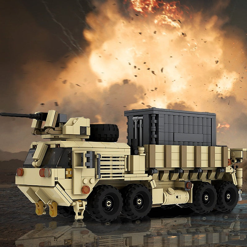 M985A4 Military Logistics Truck MOC Building Kit | Cargo Vehicle Model - 2
