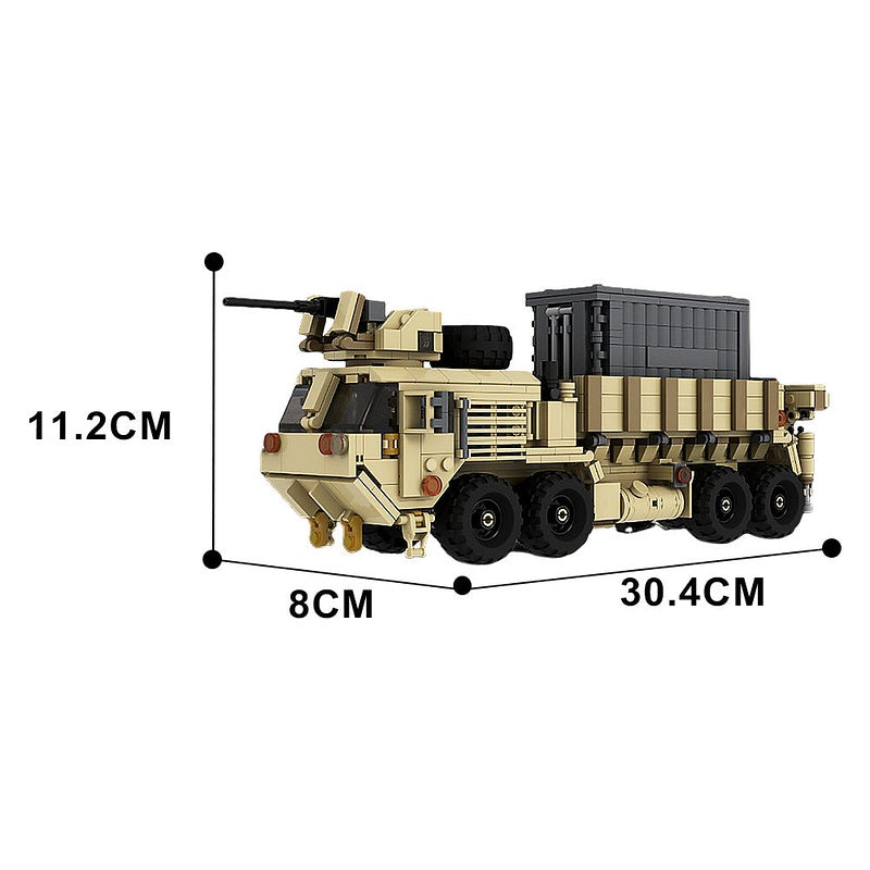 M985A4 Military Logistics Truck MOC Building Kit | Cargo Vehicle Model - 4