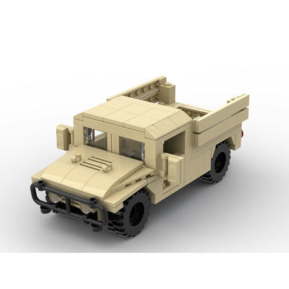 M998 Tactical Off-Road Vehicle MOC Building Kit | Military 4x4 Model - 3