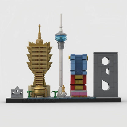 Macau Skyline Architecture Building Kit | LEGO-Compatible MOC - 3