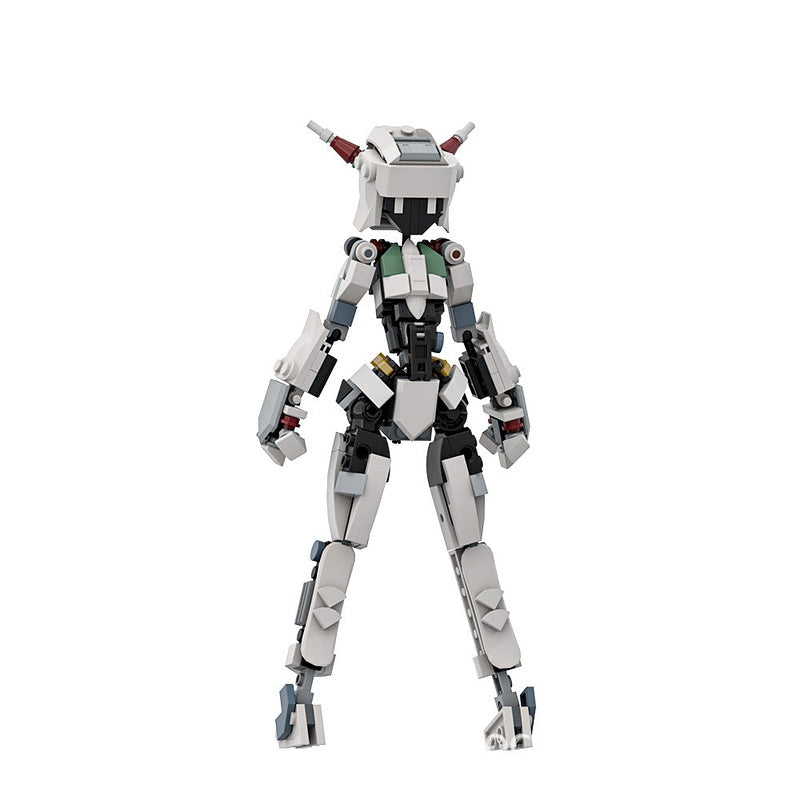 Machine Girl Mecha MOC Building Kit | Futuristic Robot Character Model - 1