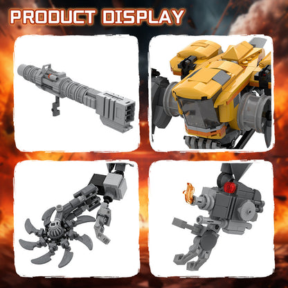 MAD STOMP XT BEE-STUNG Mecha Building Kit | LEGO-Compatible MOC - 4