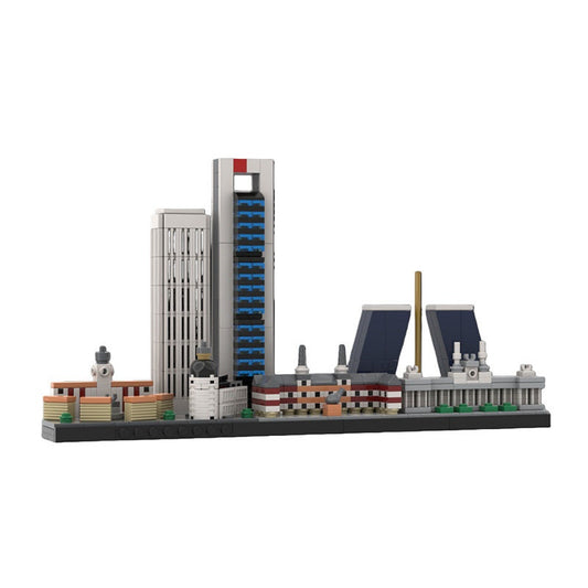 Madrid Skyline Building Kit | LEGO-Compatible MOC - 1