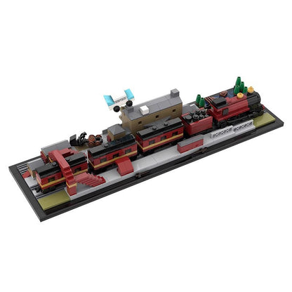 Magic School Railway Station & Castle Express Building Kit | LEGO-Compatible MOC - 1