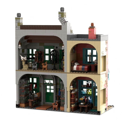 Magical Wizard Street Menagerie and Apothecary Building Kit | LEGO-Compatible MOC - 2